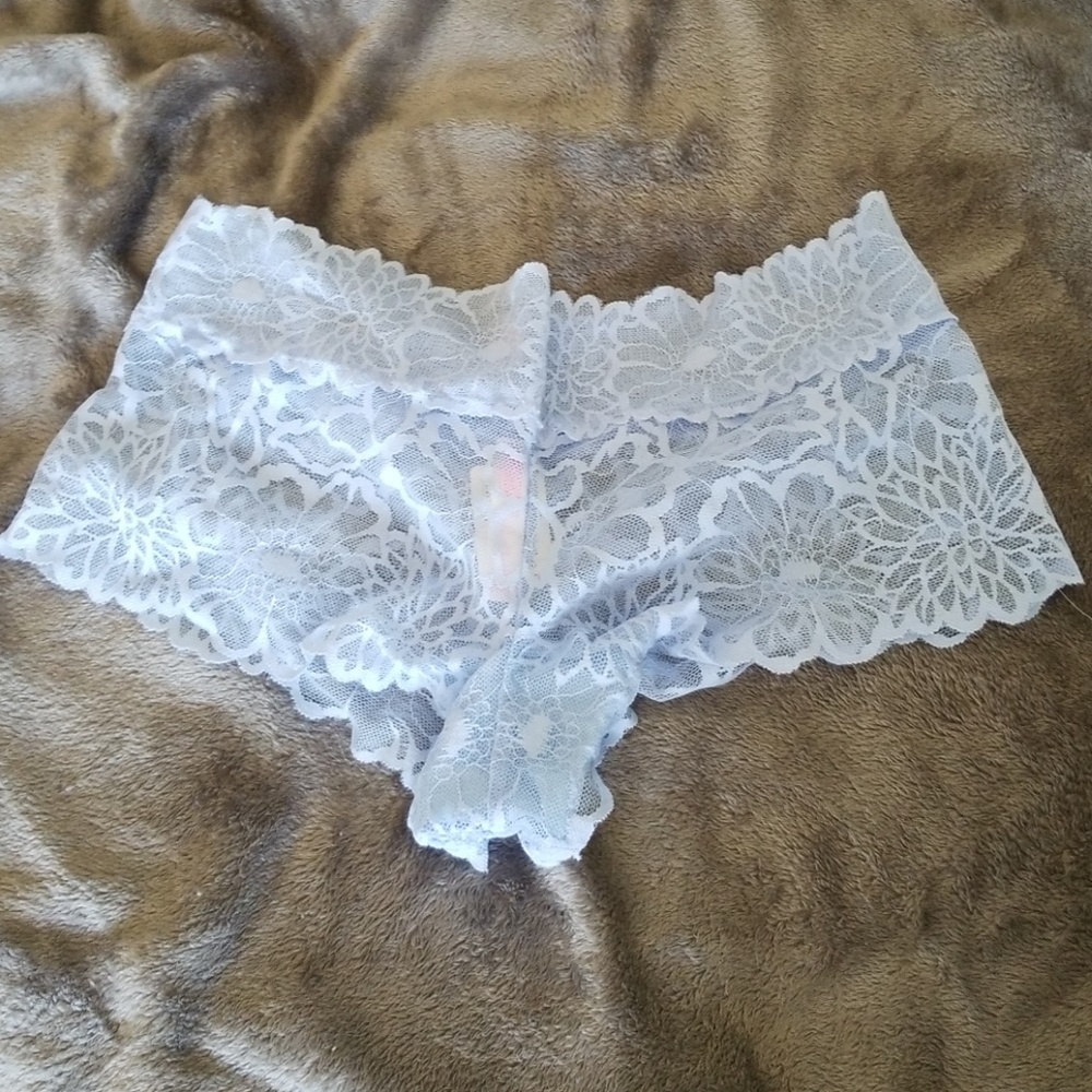 PINK blue lace underwear